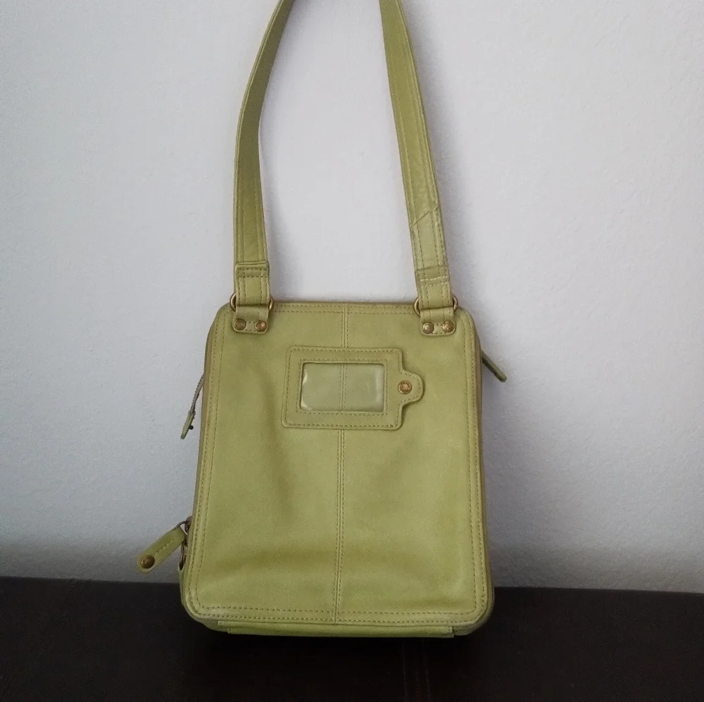 Fossil Women's Shoulder Bag Leather Vintage Green Size Small - Picture 2 of 14